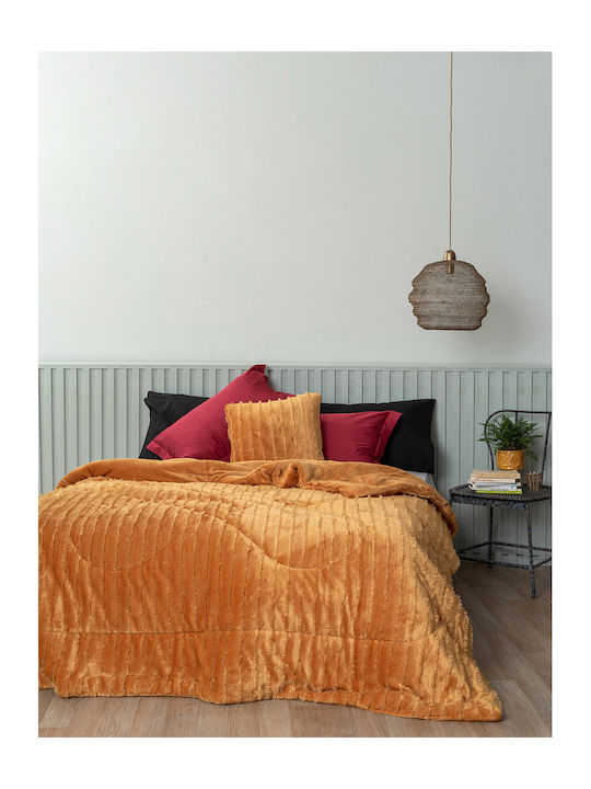 Palamaiki Κουβερτοπάπλωμα Μονό 160x240εκ. Gwen Gold 640 GSM