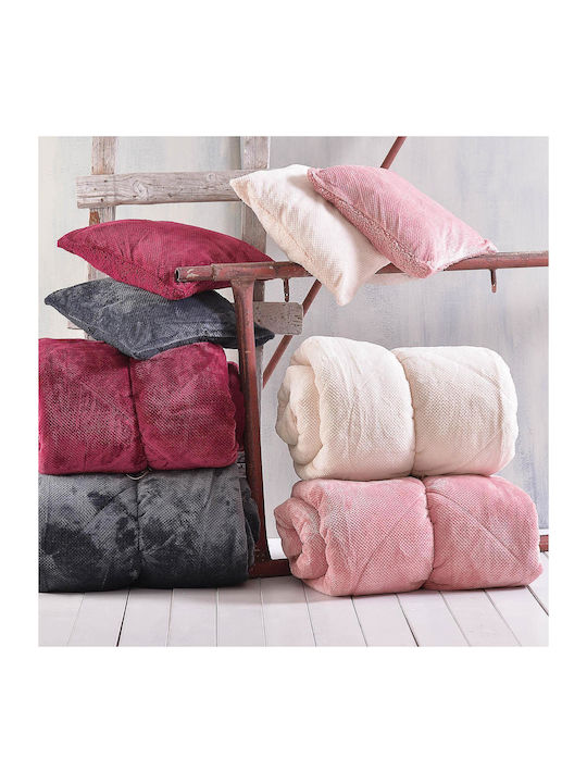 Rythmos Duvet Cover Single 160x220cm Alvaro Burgundy 710 GSMGsm