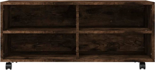TV-Möbel mit Rädern Braune M90xT35xH35cm