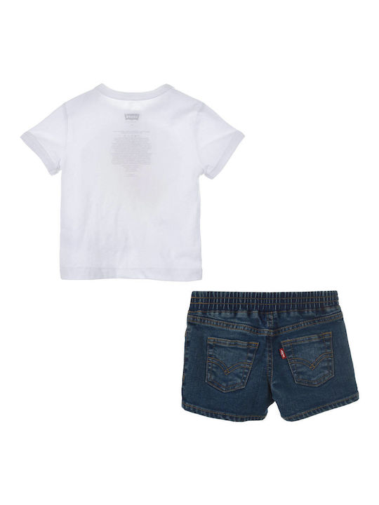 Levi's Kids Set with Shorts Summer 2pcs White