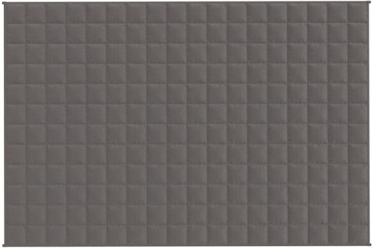vidaXL Одеяло Гравитационно Кадифе За Канапе 120x180см Сиво
