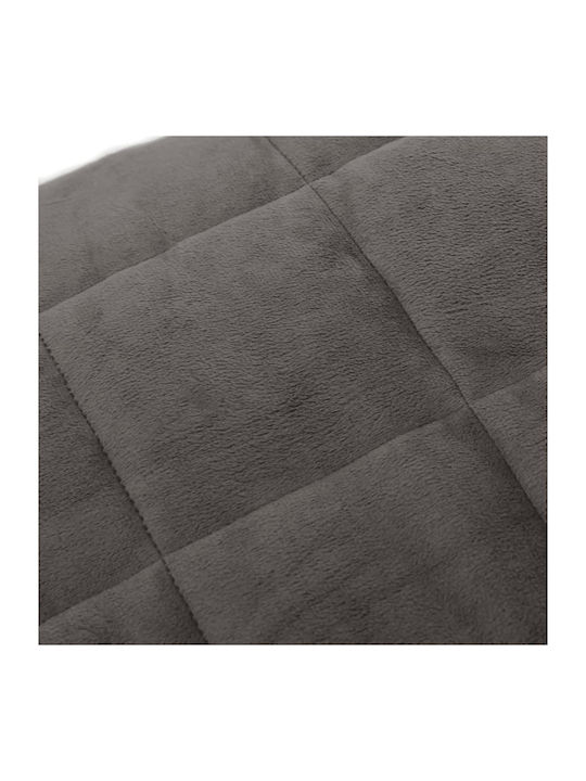 vidaXL Gravity Velvet Blanket for Sofa 120x180cm Gray