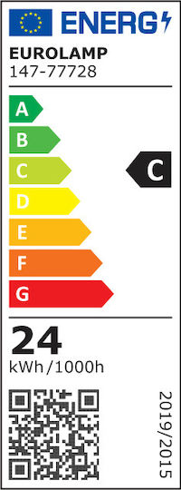 Eurolamp LED Bulb 24W Fluorescent Type 150εκ. for Socket G13 and Shape T8 Warm White 3840lm