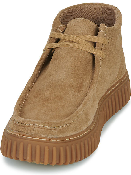Torhill Hi Suede Beige Men's Boots Anatomical