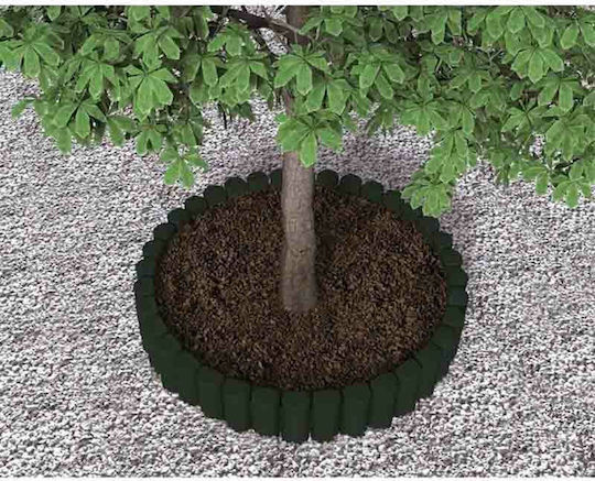 Bama Kunststoff Gartenhecke in Braune Farbe 26cm x 2.3m 6 Stücke