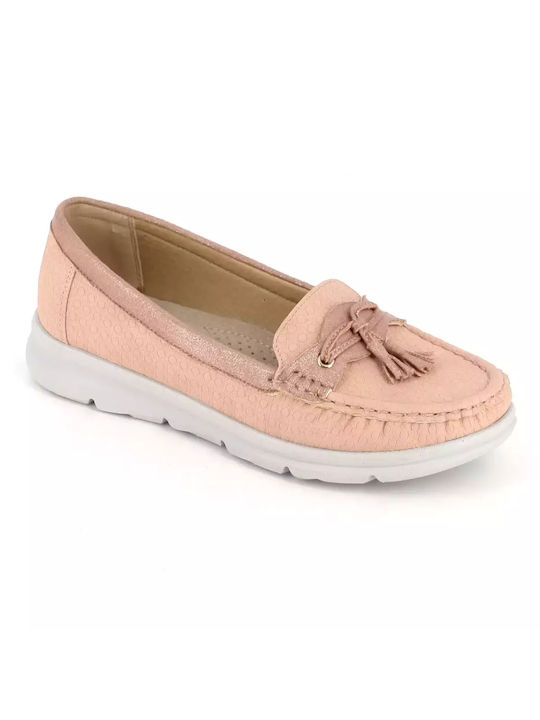 B-Soft Γυναικεία Loafers σε Ροζ Χρώμα