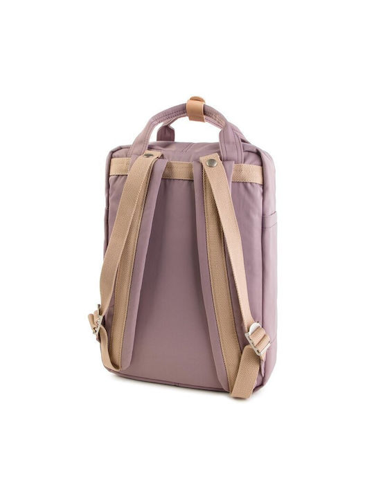 Doughnut Macaroon Lilac Women's Fabric Backpack Purple D010-0074-F