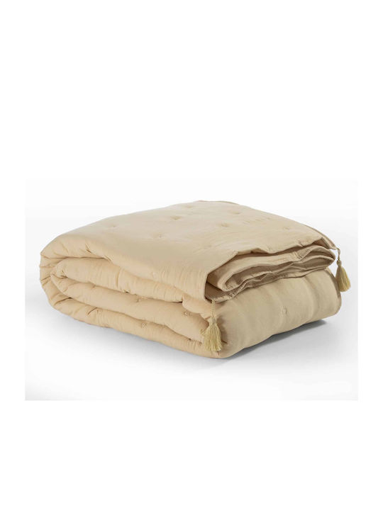 Nef-Nef Homeware Dreamer Tagesdecke Übergröße Mikrofaser Yellow 230x240cm