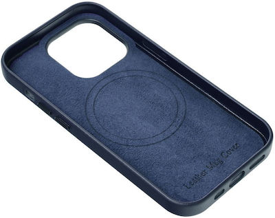 Forcell Leather Mag Synthetic Leather Back Cover Indigo (iPhone 12 / 12 Pro)