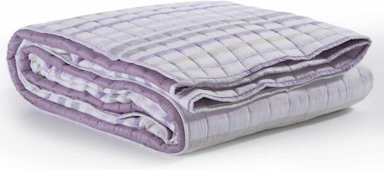 Nef-Nef Homeware Miles Κουβερλί Υπέρδιπλο Microfiber Purple 240x220cm