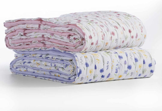 Nef-Nef Homeware Merida Ημίδιπλο Lavender 180x220cm Nef-Nef Homeware Merida Ημίδιπλο Lavender 180x220cm