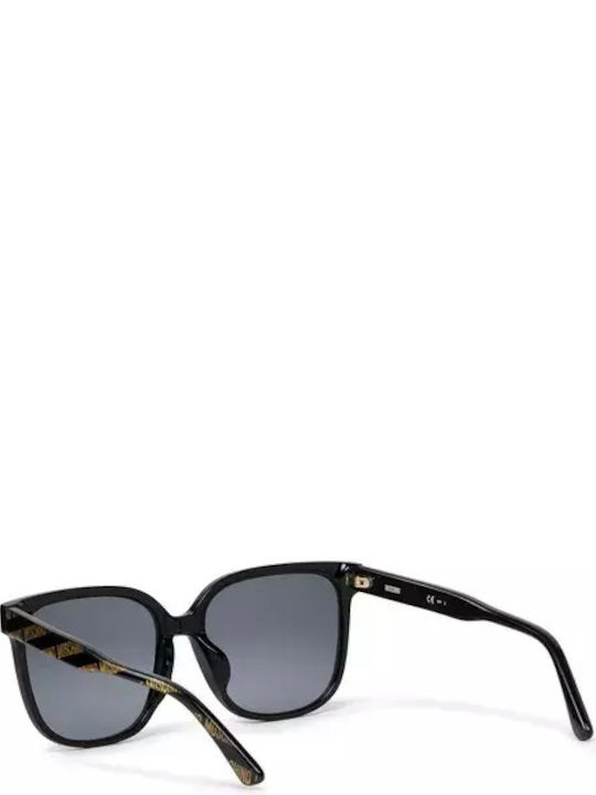 Moschino Women's Sunglasses with Black Acetate Frame and Gray Gradient Lenses MOS134/F/S 7RM/9O