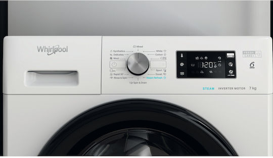 Πλυντήριο Ρούχων 7kg με Τεχνολογία Ατμού 1200 Στροφών 6th Sense FFB 7238 BV EE