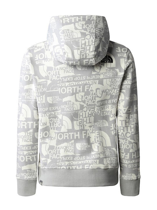 The North Face Kids Sweatshirt with Hood and Pocket Gray