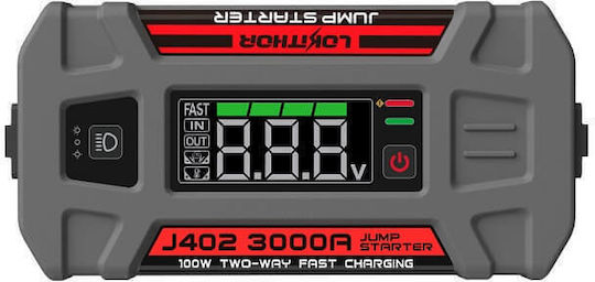 Lokithor Powerbank Led 3 Σε1 Portable Car Battery Jump Starter 24000mAh with Power Bank / USB / Φακό 12V