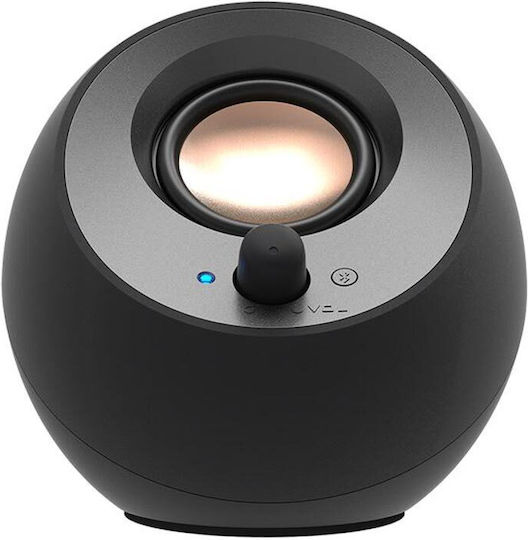 Creative Pebble V3 Компютърни тонколони 2.0 с Bluetooth и мощност 8W в Черен цвят