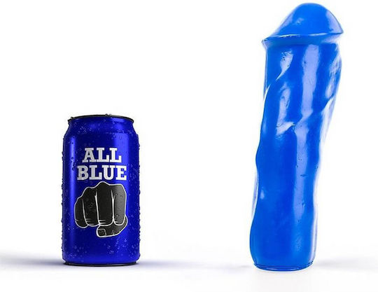 All Black All Blue Joey Realistic Dildo Blue 20cm