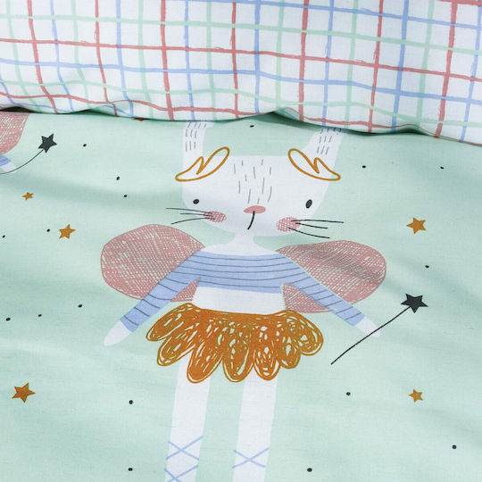 Das Home Kids Duvet Cover Set Single Lilac/Mint