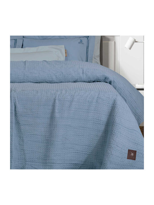 Greenwich Polo Club 3400 Piqué Decke Übergröße 230x250cm Blau