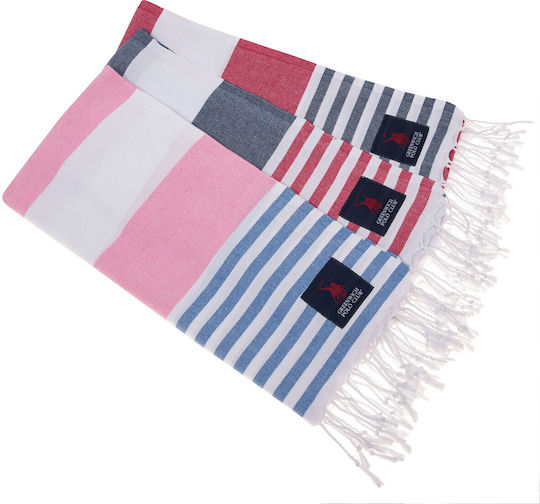Greenwich Polo Club Beach Towel Pareo Cotton Red 180x80cm