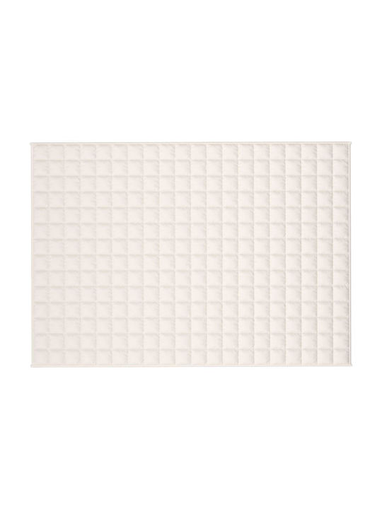 vidaXL Κουβέρτα Βαρύτητας Καναπέ 138x200εκ. Ανοιχτό Κρεμ