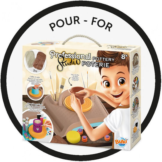 Buki Professional Studio Pottery Refill Παιδικός Πηλός Σετ Πολύχρωμος 1000gr