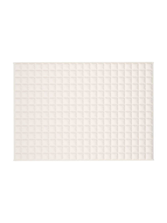 vidaXL Schwerkraftdecke für Sofa 138x200cm Ecru