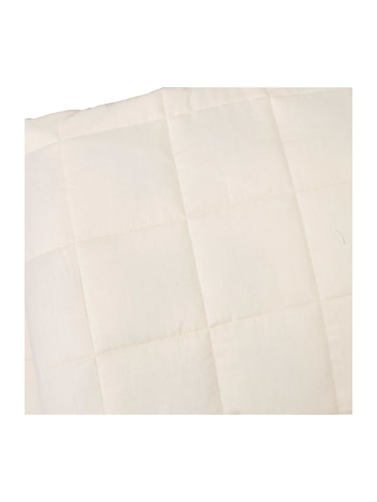 vidaXL Schwerkraftdecke für Sofa 138x200cm Ecru