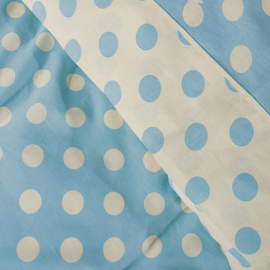 Greenwich Polo Club Duvet Cover Set Cotton Queen with 2 Pillowcases 220x240 2143 Light Blue