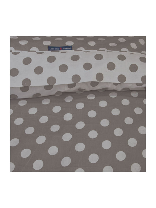 Greenwich Polo Club Bettbezug-Set Baumwolle Einzelbett mit Kissenbezug 160x240 2142 Gray