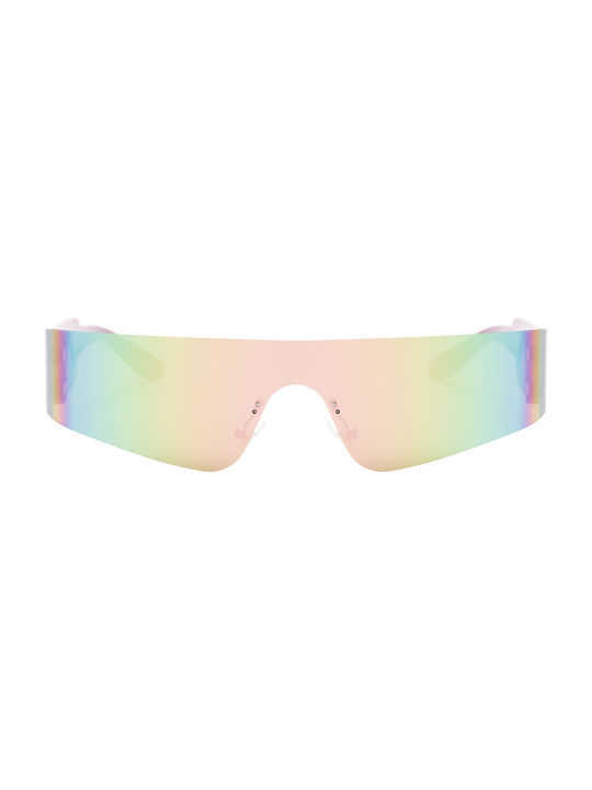 Ducale Ochelari de soare cu Purple/Mirror Pink Din plastic Rame și Roz Oglindă Lentilă 20902-02