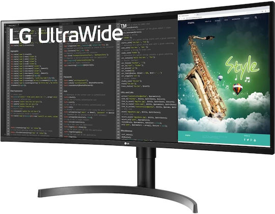 LG 35WN75CP-B Ultrawide VA HDR Curved Gaming Monitor 35" QHD 3440x1440 with Response Time 5ms GTG