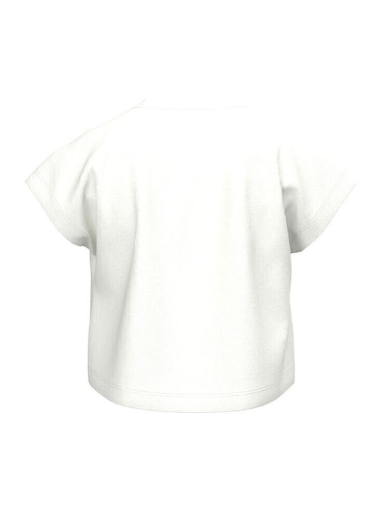 Kids' Crop Top Short Sleeve White