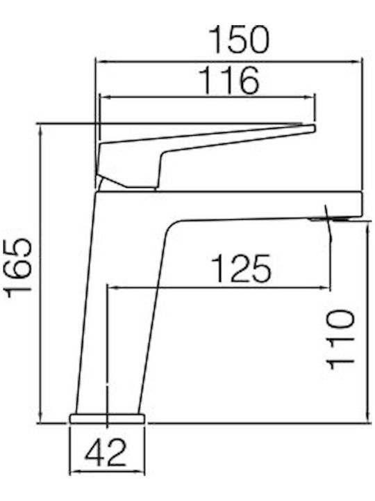 Excel 170125310 Mixing Sink Faucet Black Excel 170125310 Mixing Sink Faucet Black