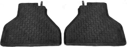Set of Front and Rear Mats 6pcs Tray Type for BMW X5 / X6 Black