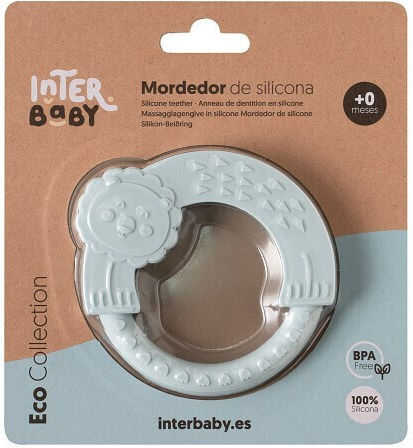 Interbaby Beißring für das Zahnen BPA-frei aus Silikon für 0 m+