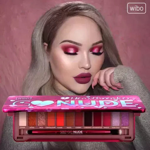 Wibo Go Nude Heartbreaker Palette with Eye Shadows in Pressed Powder Form 13g