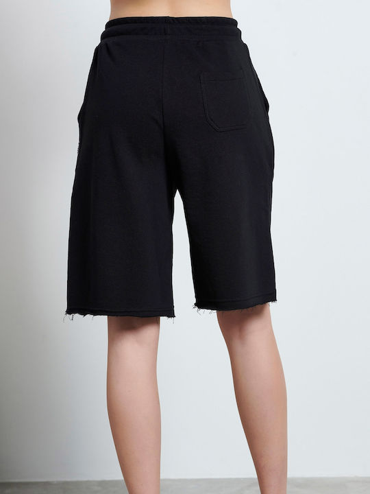 Women's Sporty Bermuda Shorts Black