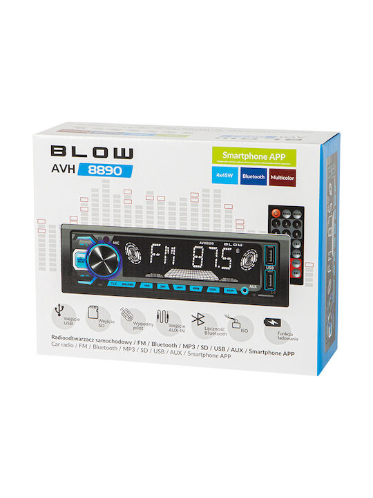Blow Ηχοσύστημα Αυτοκινήτου 1DIN (Bluetooth/USB)
