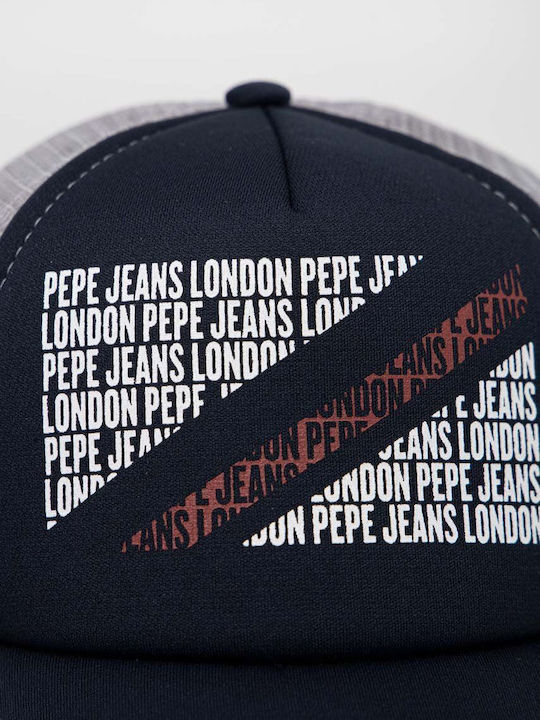 Pepe Jeans Kids' Hat Jockey Navy Blue Pepe Jeans Kids' Hat Jockey Navy Blue