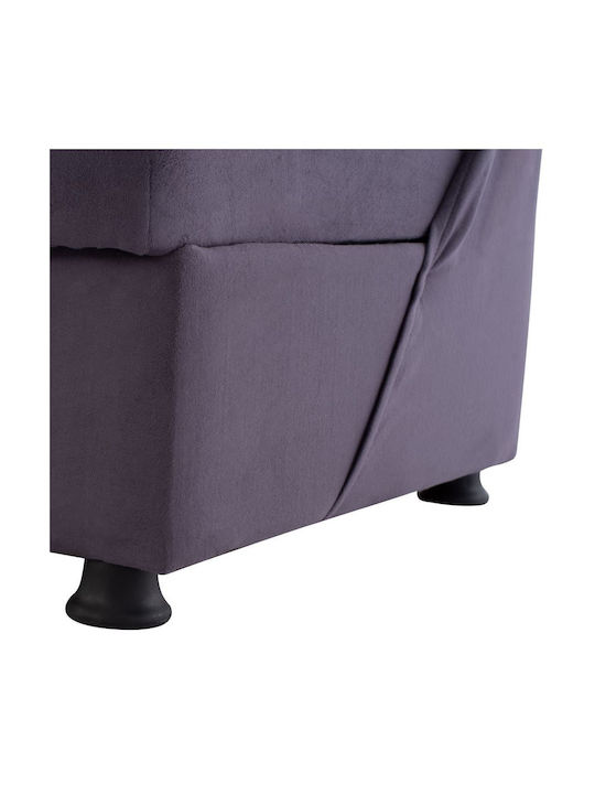 Ege 1206 Canapea Cu Trei Locuri Pat Cu Spațiu De Depozitare Gri 190x84x79cm