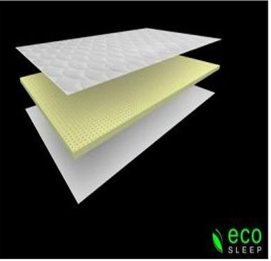 Eco Sleep Mattress Topper Latex Double Latex with Removable Cover 140x190x4cm