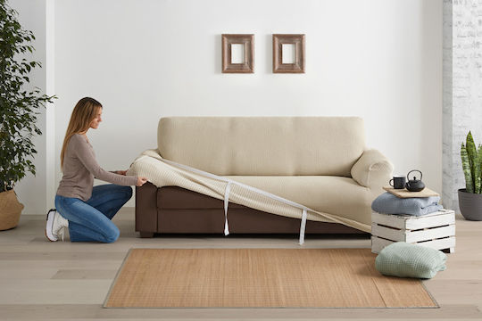 Mc Decor Delos Elastische Abdeckung für Zweisitziges Sofa Verde 130εκ. 1Stück MCL.EL.DHLOS.D BERAMAN
