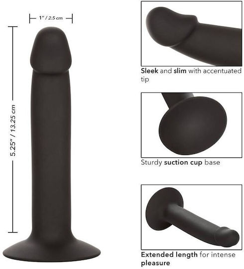 Calexotics Slim Stud Πρωκτικό Dildo Μαύρο 13.25cm