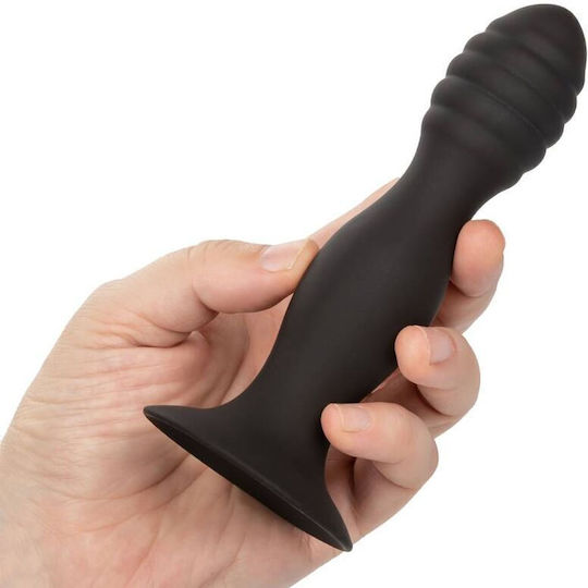 Calexotics Ribbed Stud Πρωκτικό Dildo Μαύρο 13.25cm