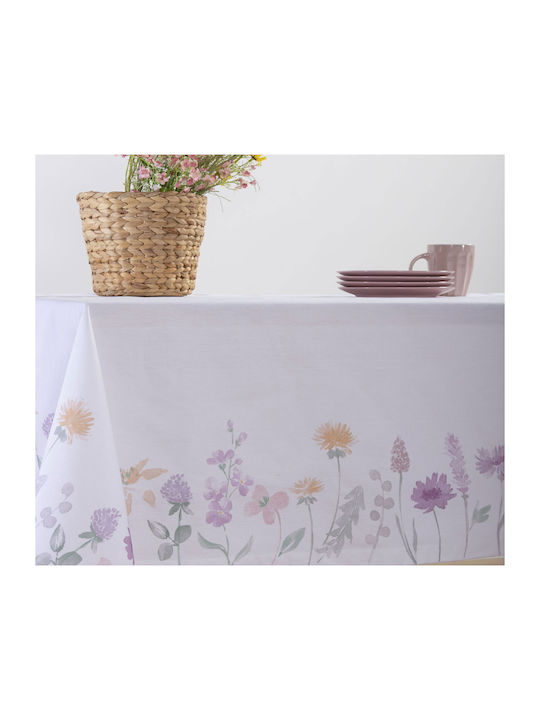 Nef-Nef Homeware Tablecloth Cotton Merida White 140x240cm 032730