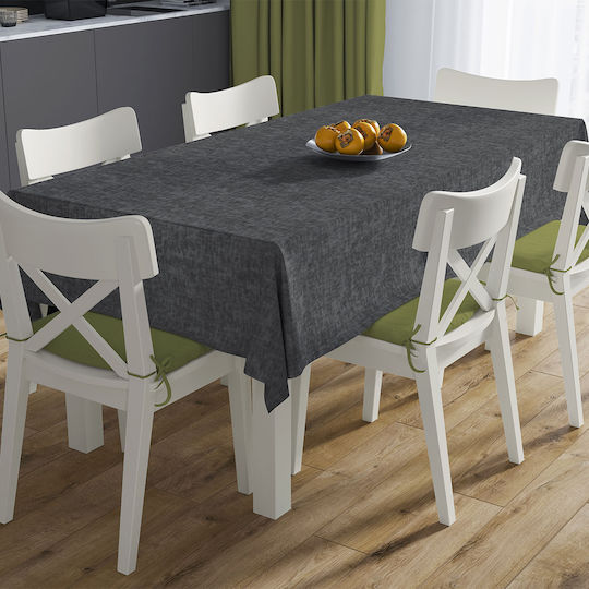 Dimcol Τραπεζομάντηλο Αλέκιαστο Panama Dark Grey 140x180εκ.