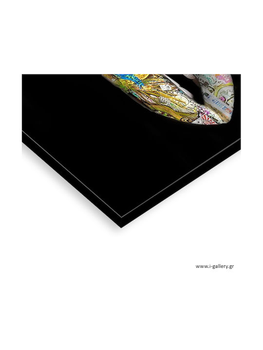 Graffiti Lips Painting on Canvas 80x120cm