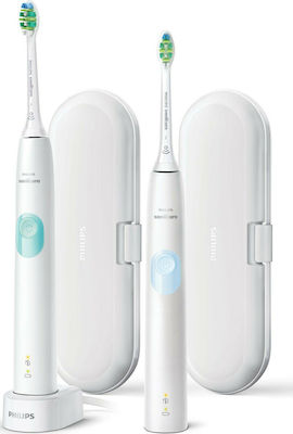 Philips Protective Clean 4300 Електрическа четка за зъби с таймер, сензор за налягане и пътна чанта