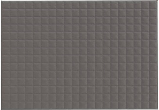 vidaXL vidaXL Schwerkraftdecke Samtige Couch 138x200cm Grau